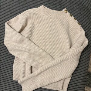 Rag & Bone cream beige Nancy wool sweater